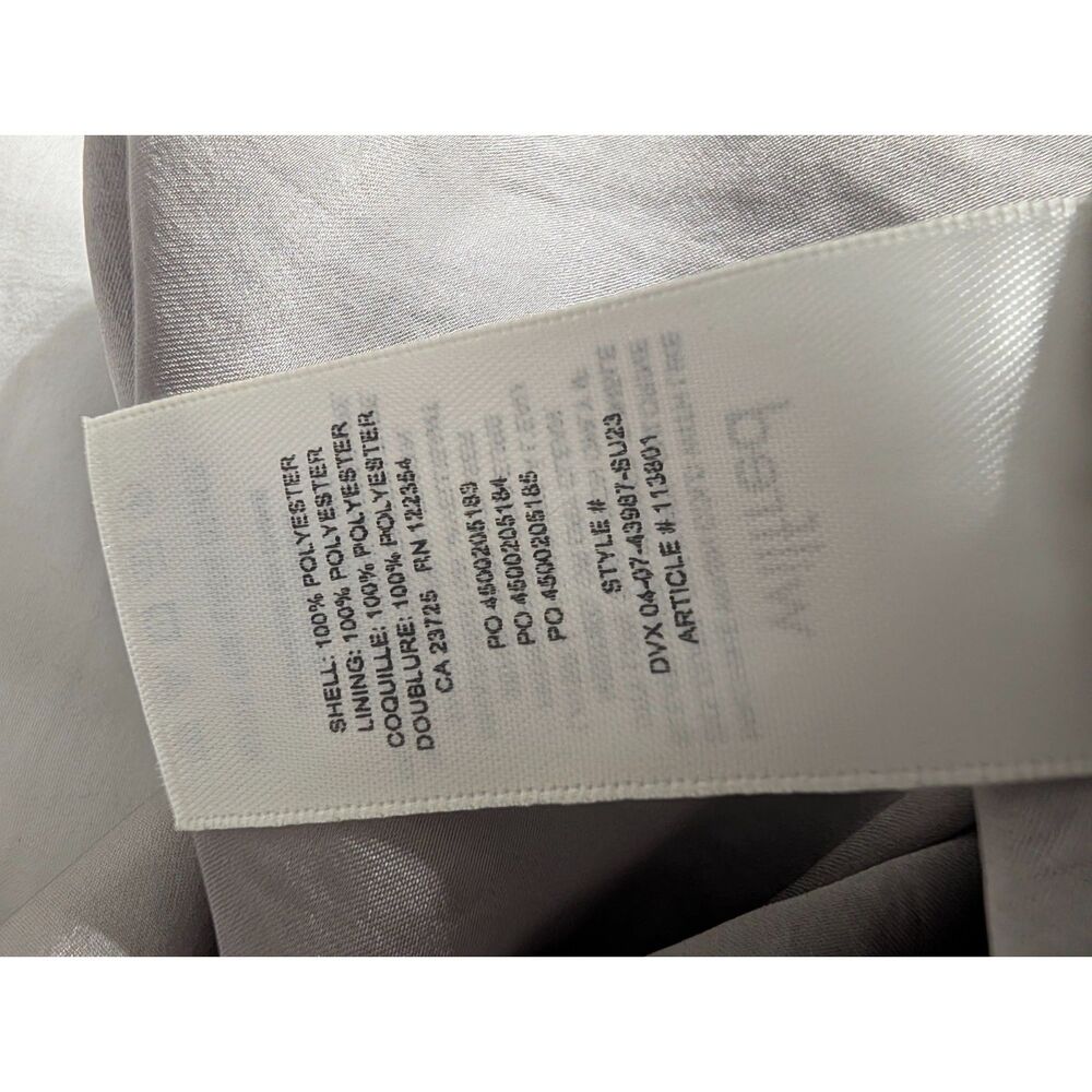 Aritzia Wilfred Elixir Satin Midi Slip Skirt Size 6 Silver Taupe Quiet Luxury - Picture 7 of 9